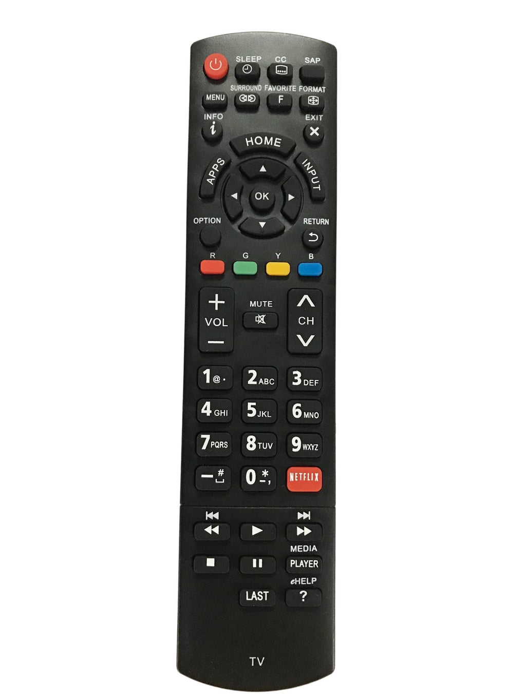 Replacement Remote Controller use for TC-L42E60 TC-55AS650U TC-60AS530 TC-60CX800U Panasonic LCD LED Smart TVs