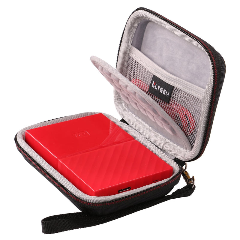 LTGEM EVA Hard Case Shockproof Carrying Bag for WD 1TB 2TB 3TB 4TB USB 3.0 My Passport Portable External Hard Drive