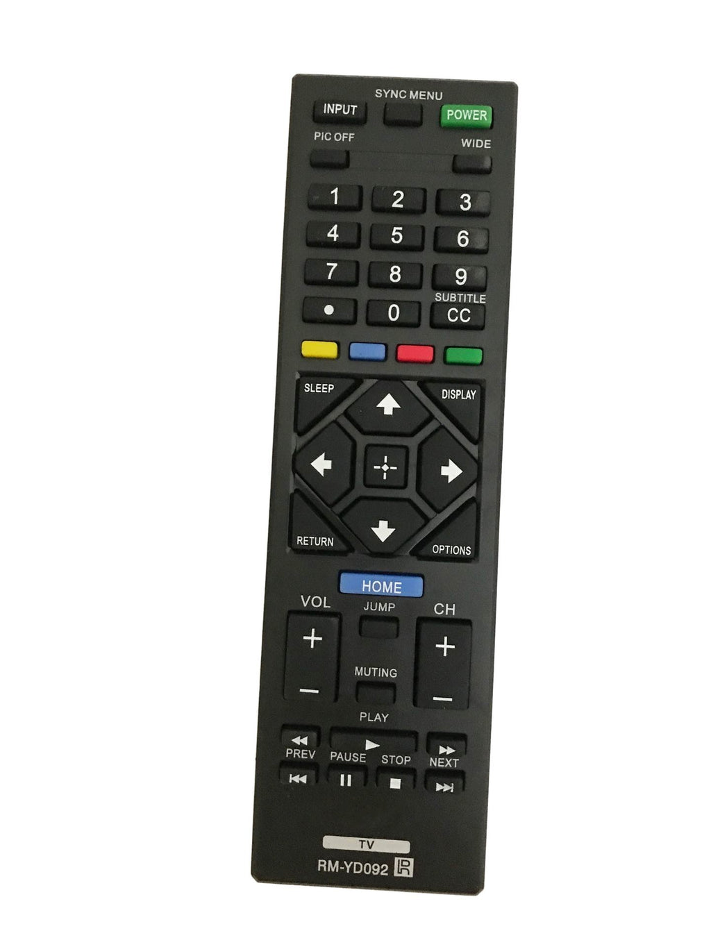 RM-YD092 Replacement Remote Controller for KDL-40R450A KDL-50R450A Sony LED HDTV TV