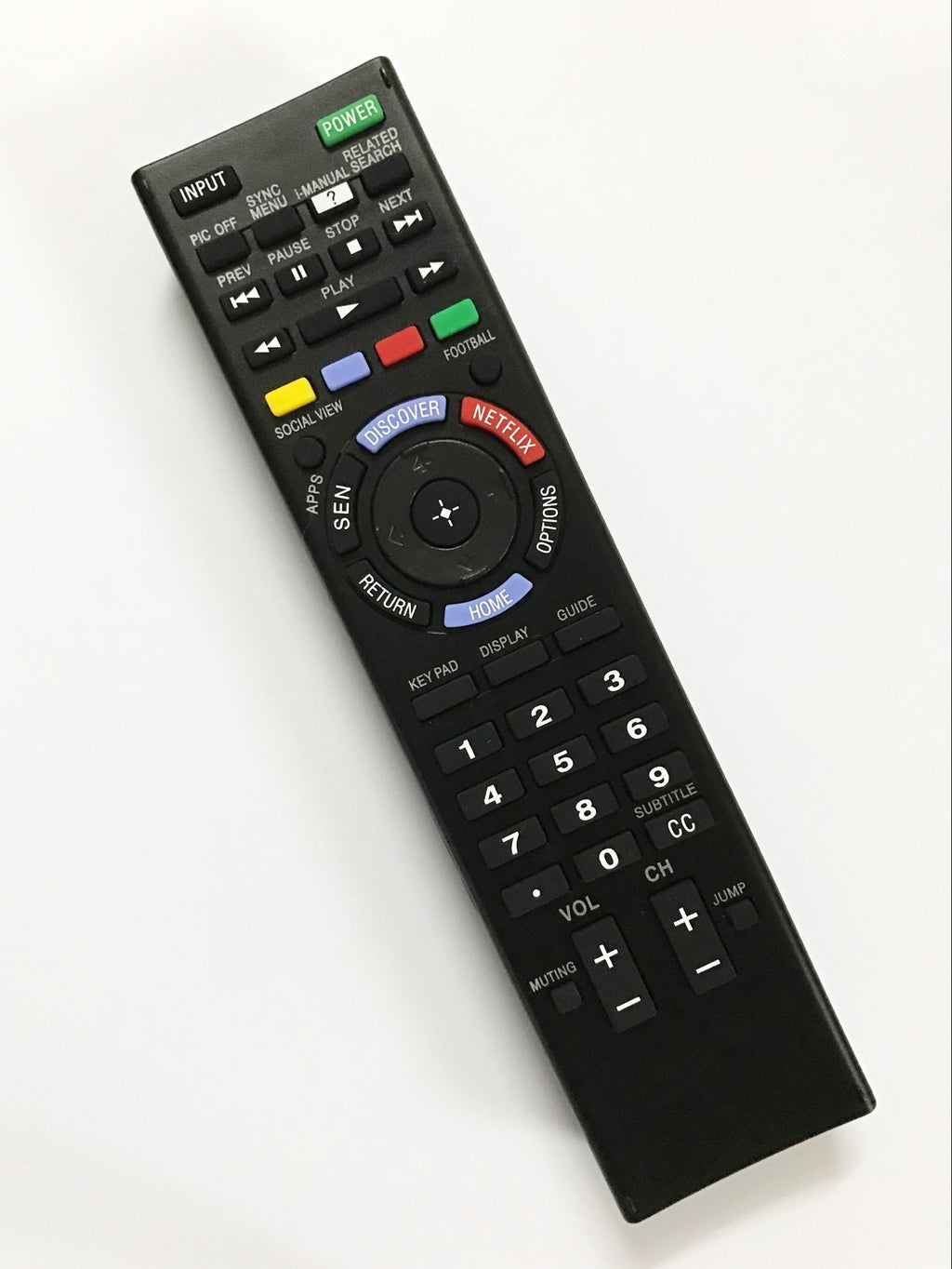 Replacement Remote Controller use for KDL-60W630B KDL-60W630B/2 Sony HD Smart LED TV