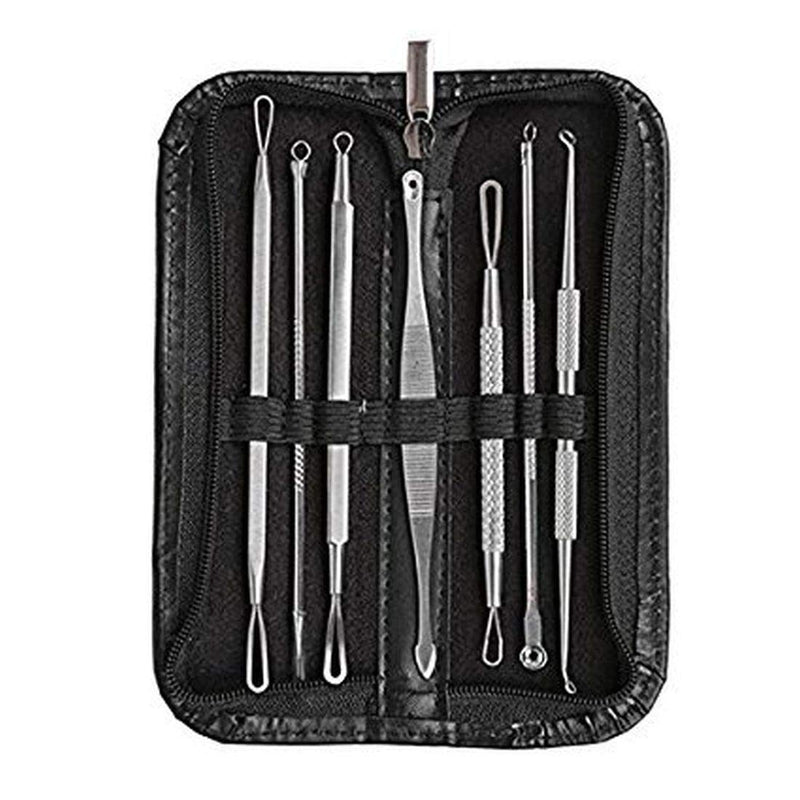 Pimple Popper - Blackhead Remover Pimple Comedone Extractor Tool Best Acne Removal Kit - Treatment for Blemish, Whitehead Popping, Zit with Pimple Popper Badge (Card)