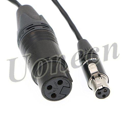 Uonecn Mini XLR 3 Pin Female to 3 Pin Female Plug XL2 TA3-F Audio Cable Adapter Camera Video Assist for SD 442 Devices 688/788 20''