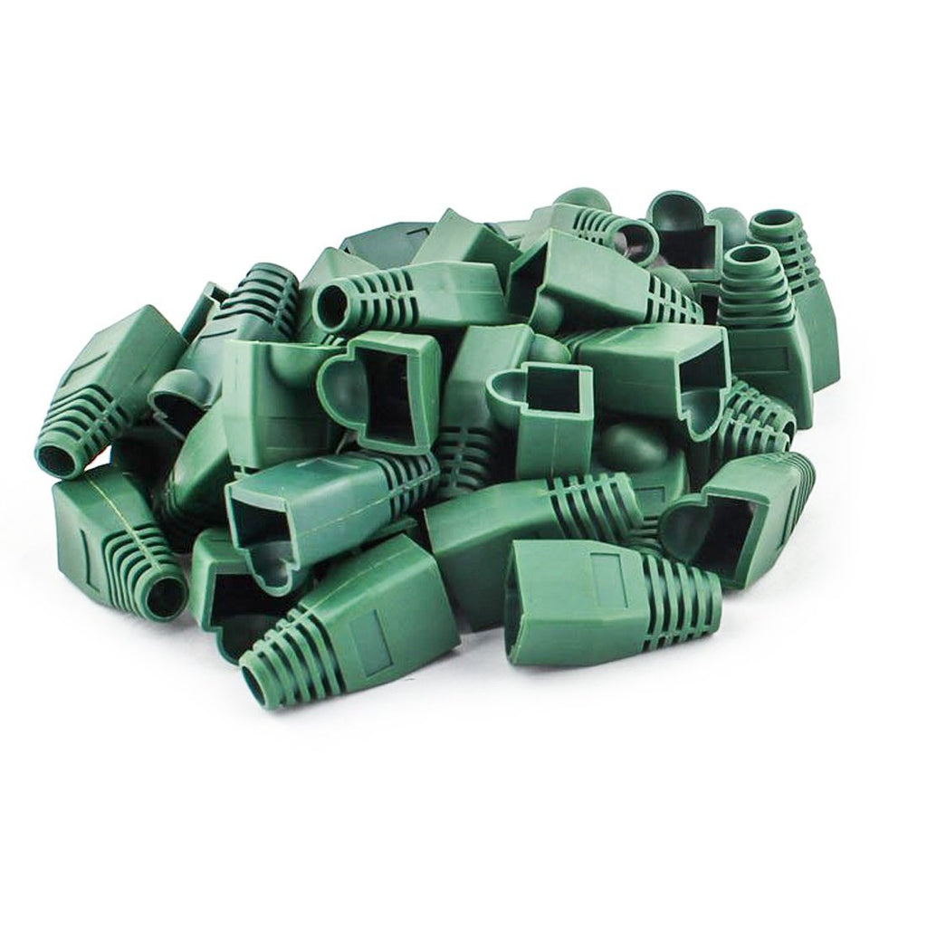 Soft Plastic Ethernet RJ45 Cable Connector Boots Cover Strain Relief Boots CAT5 CAT5E CAT6 CAT6E 100PCS by Copapa (Gree) Gree