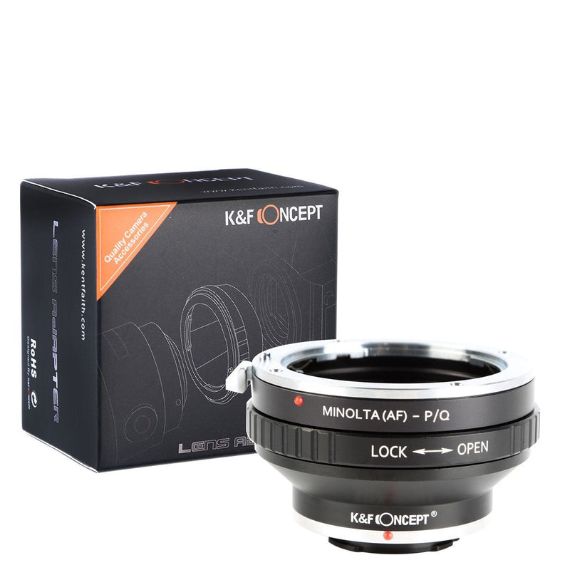 K&F Concept Lens Mount Adapter with Tripod for Sony Alpha Minolta AF MA Lens to Pentax Q PQ P/Q Q-S1 Q10 Q7 Mount Camera