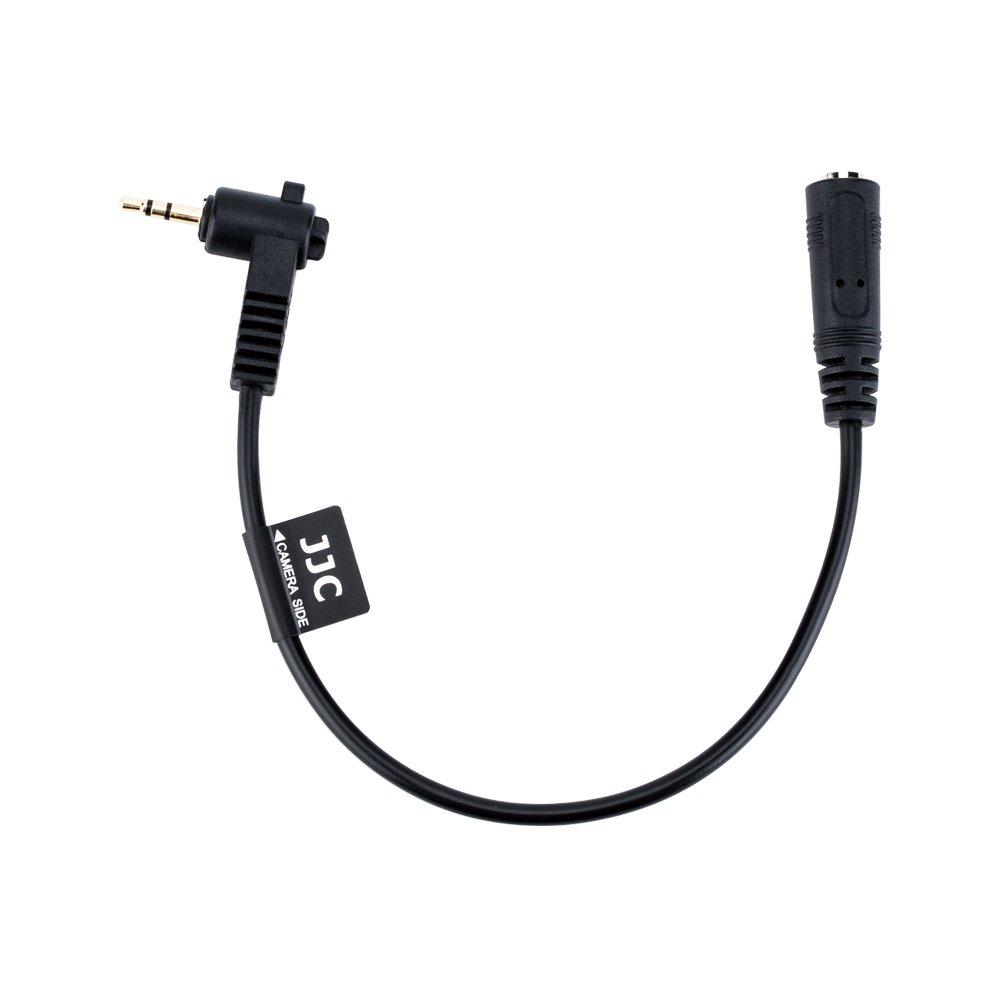 JJC 3.5mm Female Mic Jack to 2.5mm Male Mic Jack Microphone Cable Adapter for Fuji Fujifilm X-T30 X-T20 X-T10 X-PRO3 X-T100 X100V X100F X100T X-PRO2 X-T1 X-E3 X-E2S X-E2 X-E1 XF10 Camera