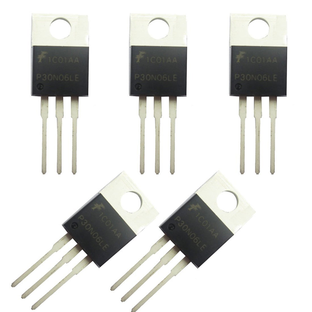 N-Channel Power Mosfet - 30A 60V P30N06LE RFP30N06LE TO-220 ESD Rated Pack of 5