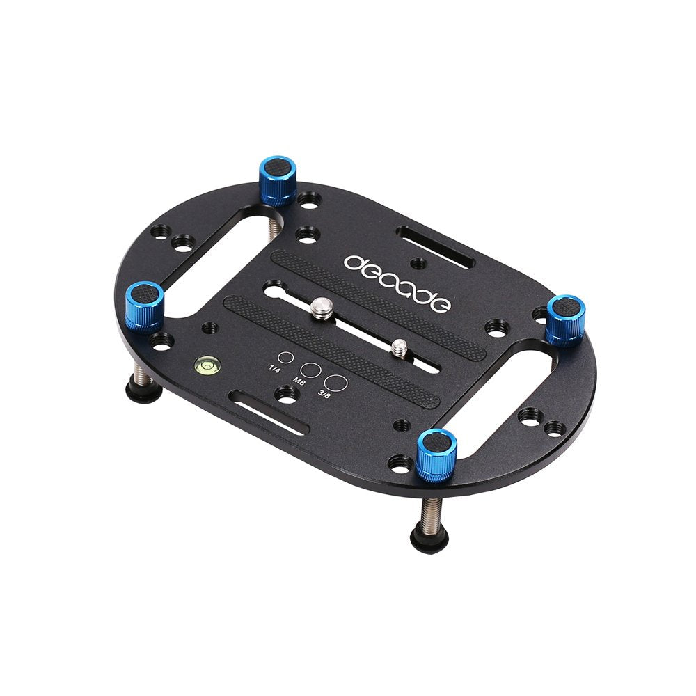 DECADE Mini Tripod Base,Lightweight Universal Mounting Plate Low Angle Tripod Compatible for DSLR Canon Nikon Olympus Mirrorless