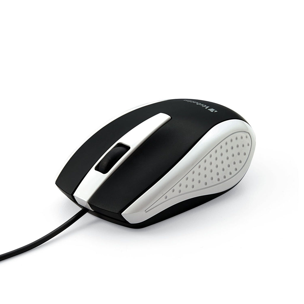 Verbatim Corded Notebook Optical Mouse - White