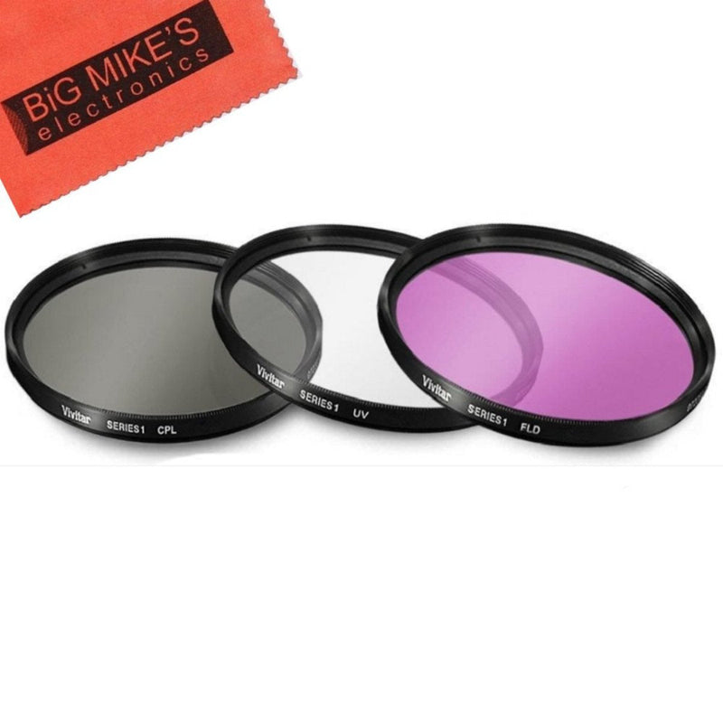 46mm Multi-Coated 3 Piece Filter Kit (UV-CPL-FLD) for Panasonic Lumix DMC-G7 DSLM Mirrorless 4K Camera with 14-42mm Lens Kit
