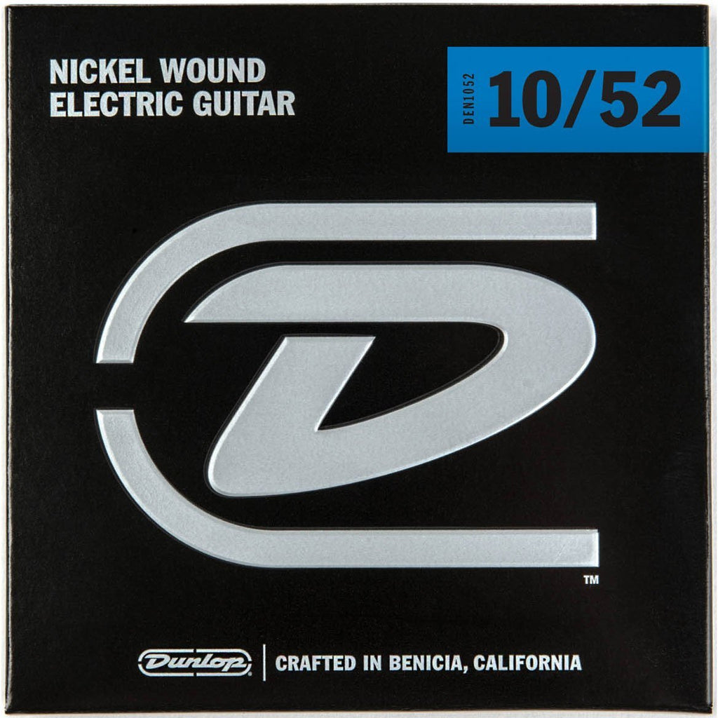 Dunlop DEN1052 Regular/Heavy Nickel Wound Electric Guitar Strings (0.10-0.52) 6-Strings
