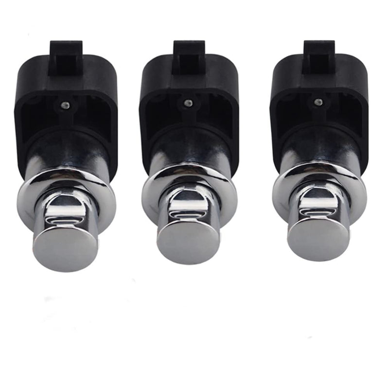 Encell Set of 3 Push Button Lock for RV Motorhome Boat Cabinets Chrome
