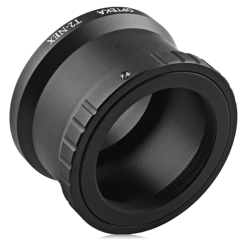 Opteka T-Mount (T2) Lens Adapter for Sony E-Mount a9, a7R, a7S, a7, a6600, a6500, a6400, a6300, a6100, a6000, a5100, a5000, a3000, NEX-7, NEX-6, NEX-5T, NEX-5N, NEX-5R, 3N Digital Mirrorless Cameras
