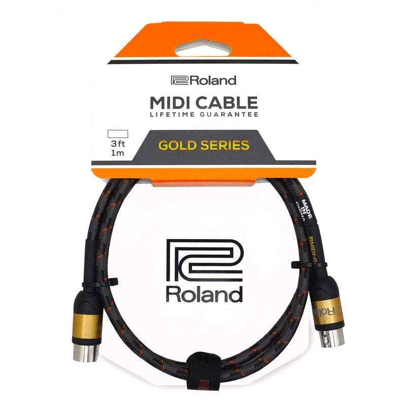 Roland Gold Series RMIDI-G3 Midi Cable, 3 feet