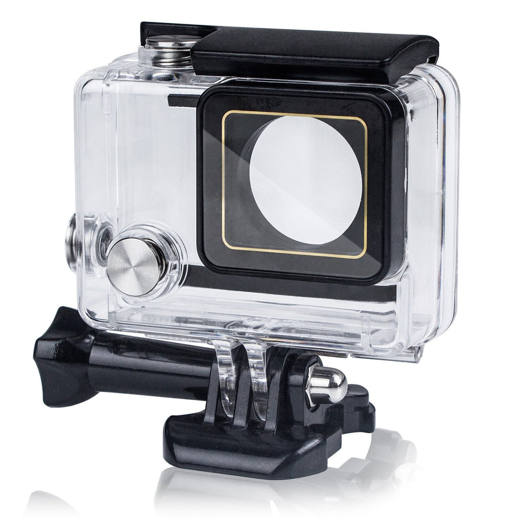 Beinhome Waterproof Housing Case for GoPro Hero 3+ 4, Anti-Scratch Protective Cover Shell for 45 Meters Underwater Use with Quick Release Mount and Thumbscrew Transparent