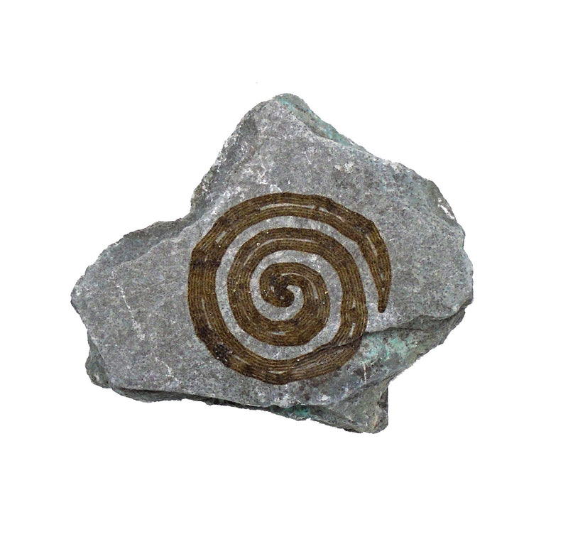 MyStones Engraved Irish Stone Celtic Spiral