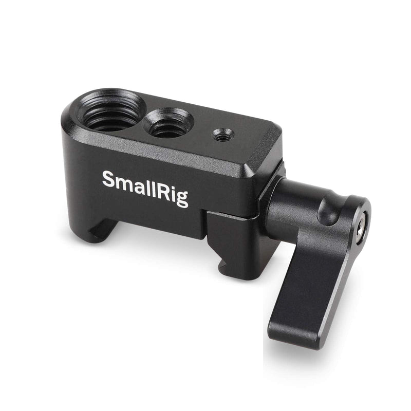 SMALLRIG NATO Clamp - Quick Release Clamp with 1/4" 3/8" M2.5 Thread for Cold Shoe Monitor Support Ball Head - 1973