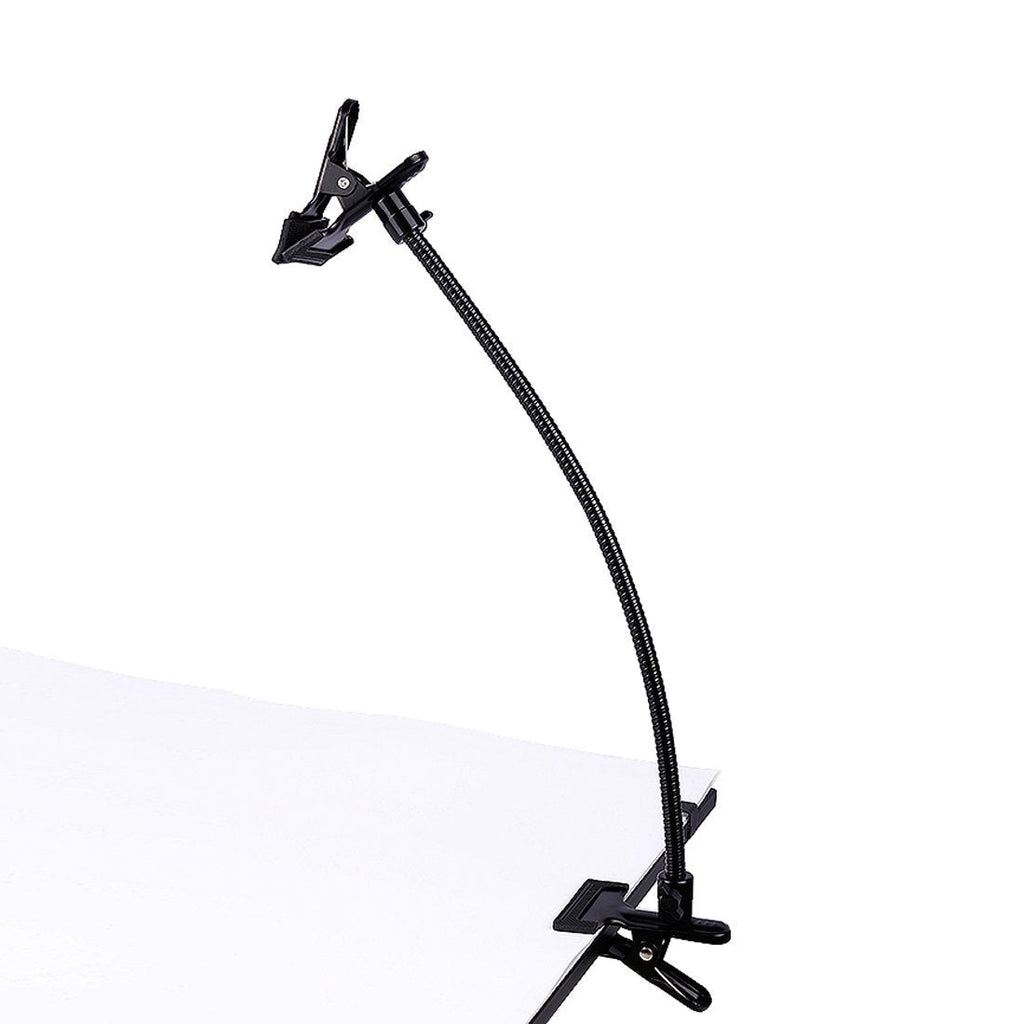 Photo Studio Lighting Light Stand Clamps Background Clip Gooseneck Tube Small Size Reflector Holder C5060