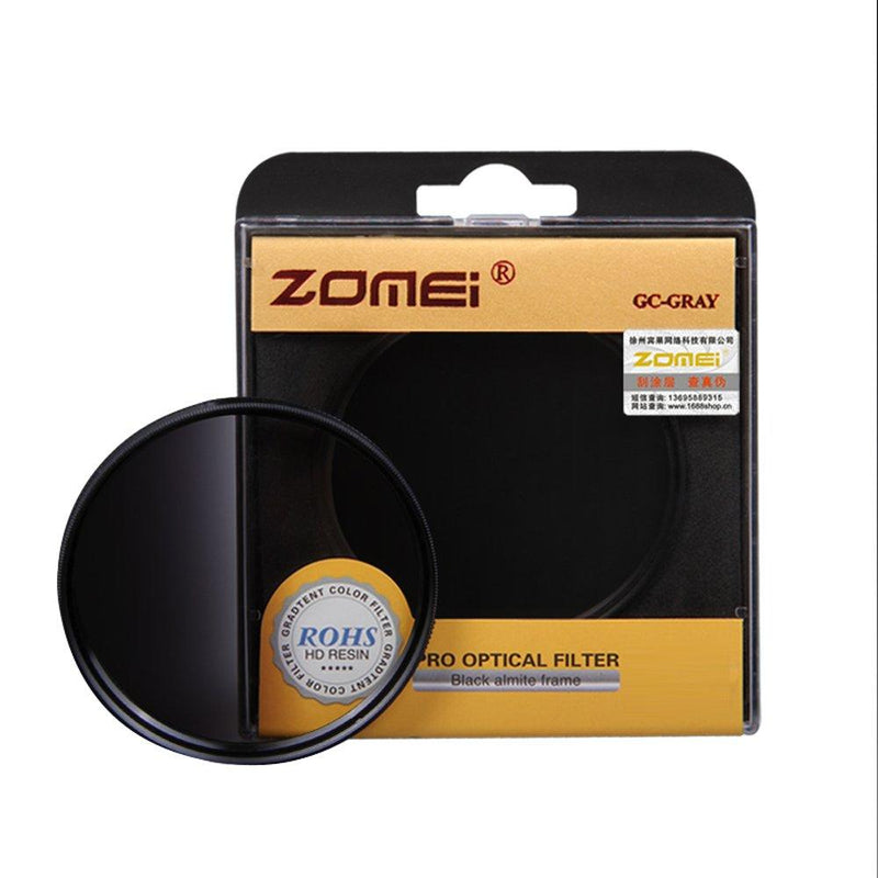 ZOMEI Brand 55mm Optical Resin Graduated Neutral Density Gray Camera Lens Filter Gray 55MM