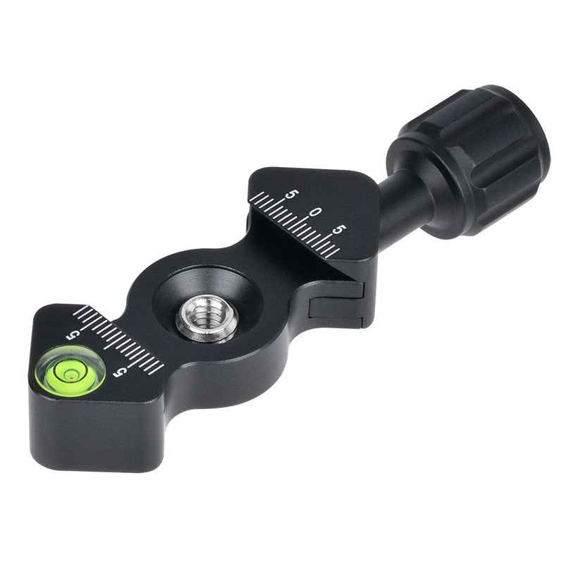 CAVIX FC-25 Mini Fish Bone Style Quick Release Clamp with 3/8"-1/4" Screw Adapter for Tripod Head Compatible with Arca Style Plate