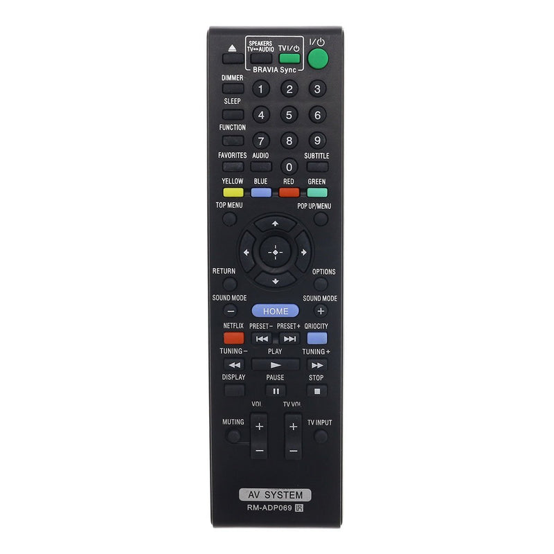 Aurabeam RM-ADP069 Replacement AV Remote Control for Sony Audio Video Home Theater System (RMADP069 / 148980611/1-489-806-11)