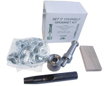 C. S. Osborne & Co. No. K232-2 "Set it Your Self" Home/ Hobby Tool and Grommet Kit - NICKEL Size 2 (MPN # 13266)