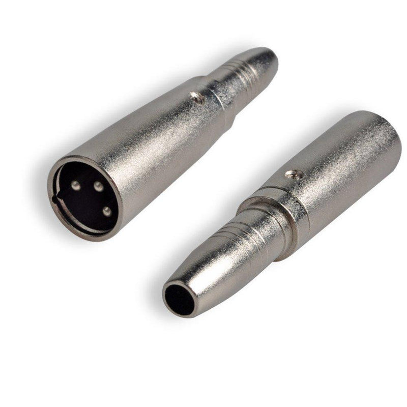 [AUSTRALIA] - XLR to 6.35mm Adapter, Conwork 2-Pack Mono 1/4" 6.35mm Female to XLR Male Connector Professional Metal Construction Mic Jack Plug Converter 
