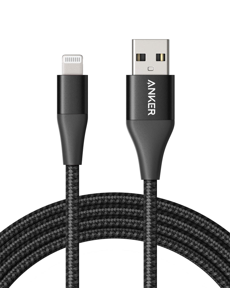 Anker Powerline+ II Lightning Cable (6ft), MFi Certified for Flawless Compatibility with iPhone Xs/XS Max/XR/X / 8/8 Plus / 7/7 Plus / 6/6 Plus / 5 / 5S and More(Black) Black