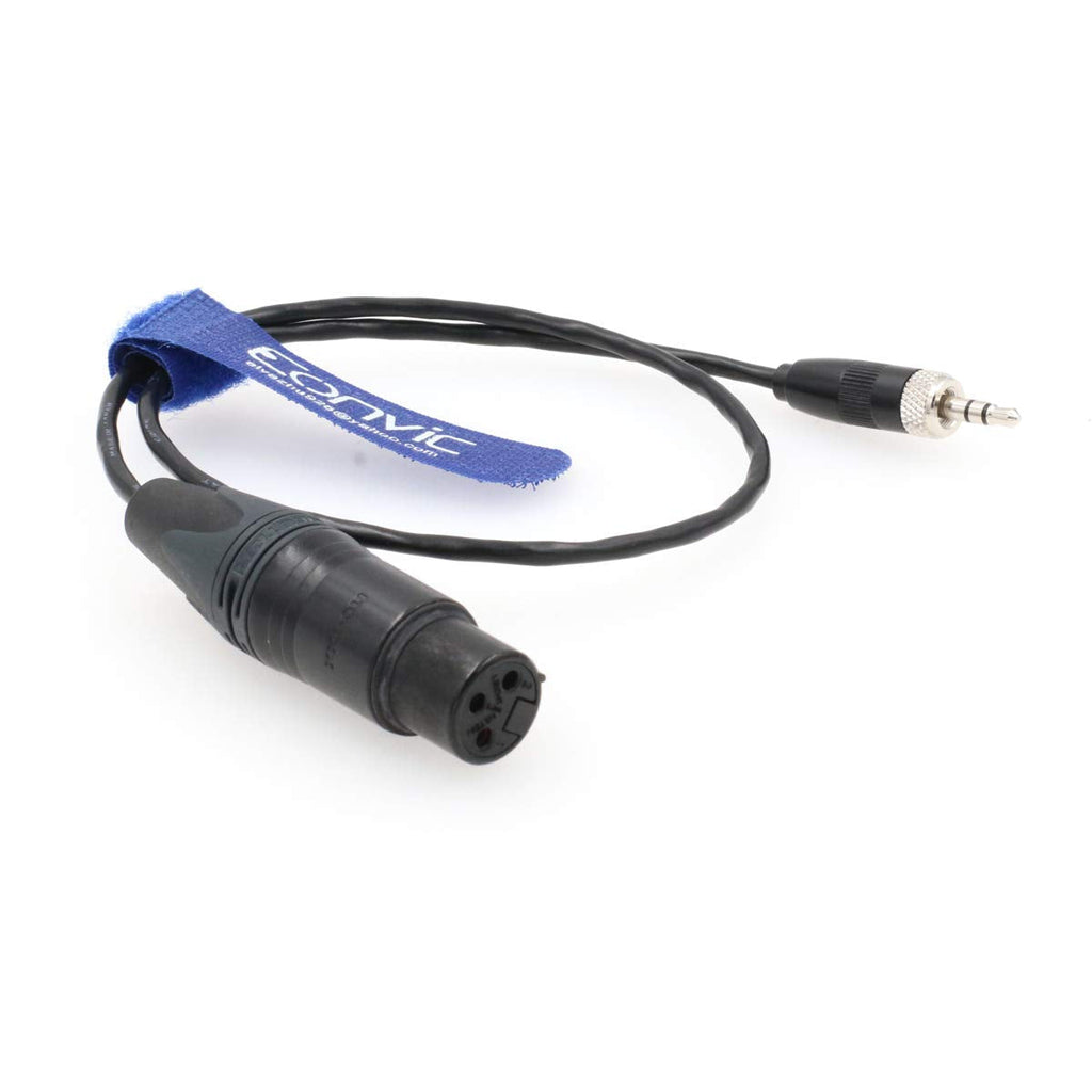 Eonvic Locking 3.5mm to XLR 3 Pin Female Microphone Audio Cable for Sony UWP-D11 Transmitter