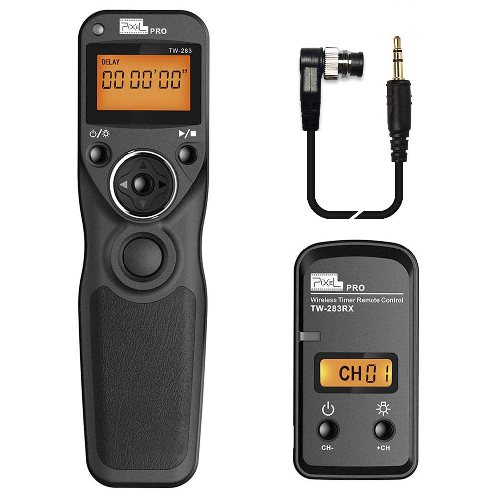 Pixel TW-283 DC0 Wireless Camrea Shutter Release Remote Control Compatible for Nikon Cameras D800 D810 D850 D700 D500 D300 TW-283 DC0 for Nikon