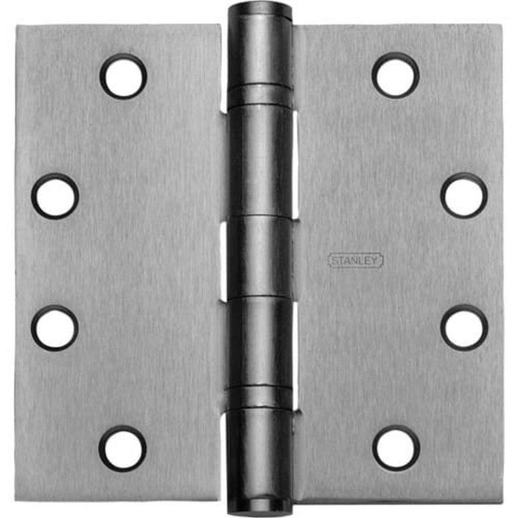 STANLEY FBB191 4 5X4 5 32D STS Door Hinge, Satin Stainless Steel, Stainless Steel, 5" Height