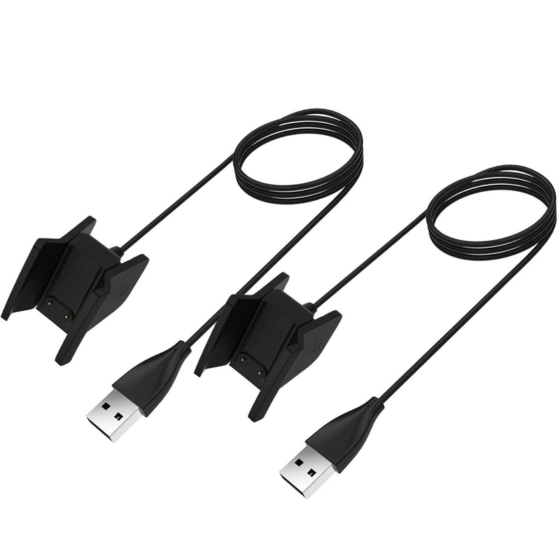 KingAcc for Fitbit Alta HR Charger, 2-Pack 3.3ft/1m Replacement USB Charging Cable Cradle Dock Adapter for Fitbit Alta HR Fitness Wristband Smart Fitness Watch Alta HR 2-Pack