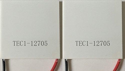2 pcs TEC1-12705 Thermoelectric Peltier Cooler 12V 50W 77Wmax