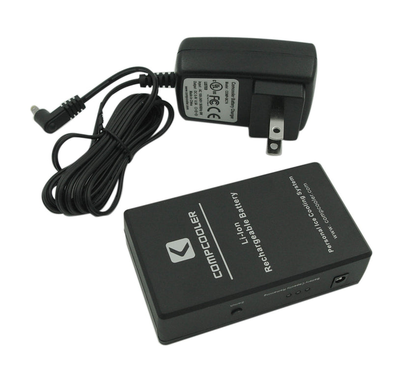 COMPCOOLER Rechargeable Battery 7.4V 2200mAh, 4017plug Max Output 3A, with 110-220V Charger