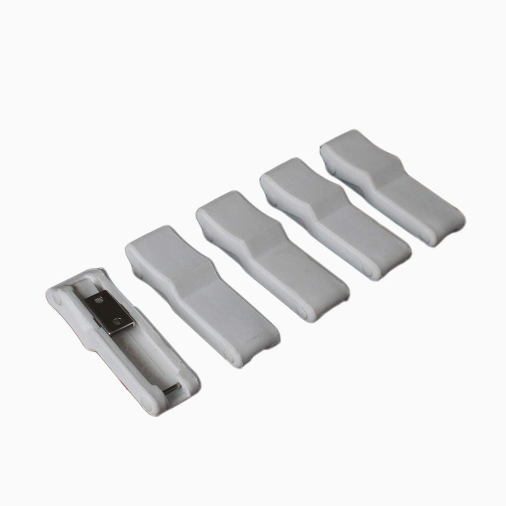 X-Haibei 5 Pcs 4 Inch Flexible Draw Latch Soft White Rubber Over Center Boat Latch Door Handle