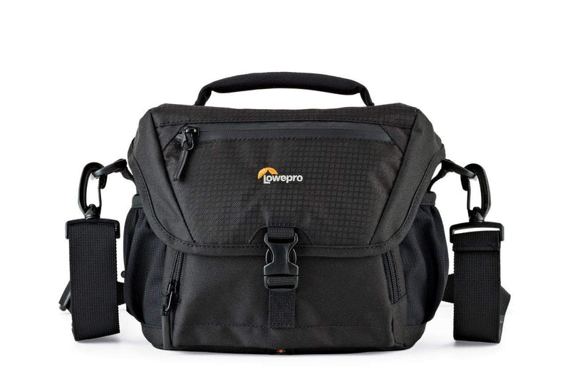 Lowepro LP37119, Nova 160 AW II Camera Bag, Customizable, Portable, Fits DSLR with Attached Lens, Compact Drone, 1-2 Additional Lenses, Flash, Black