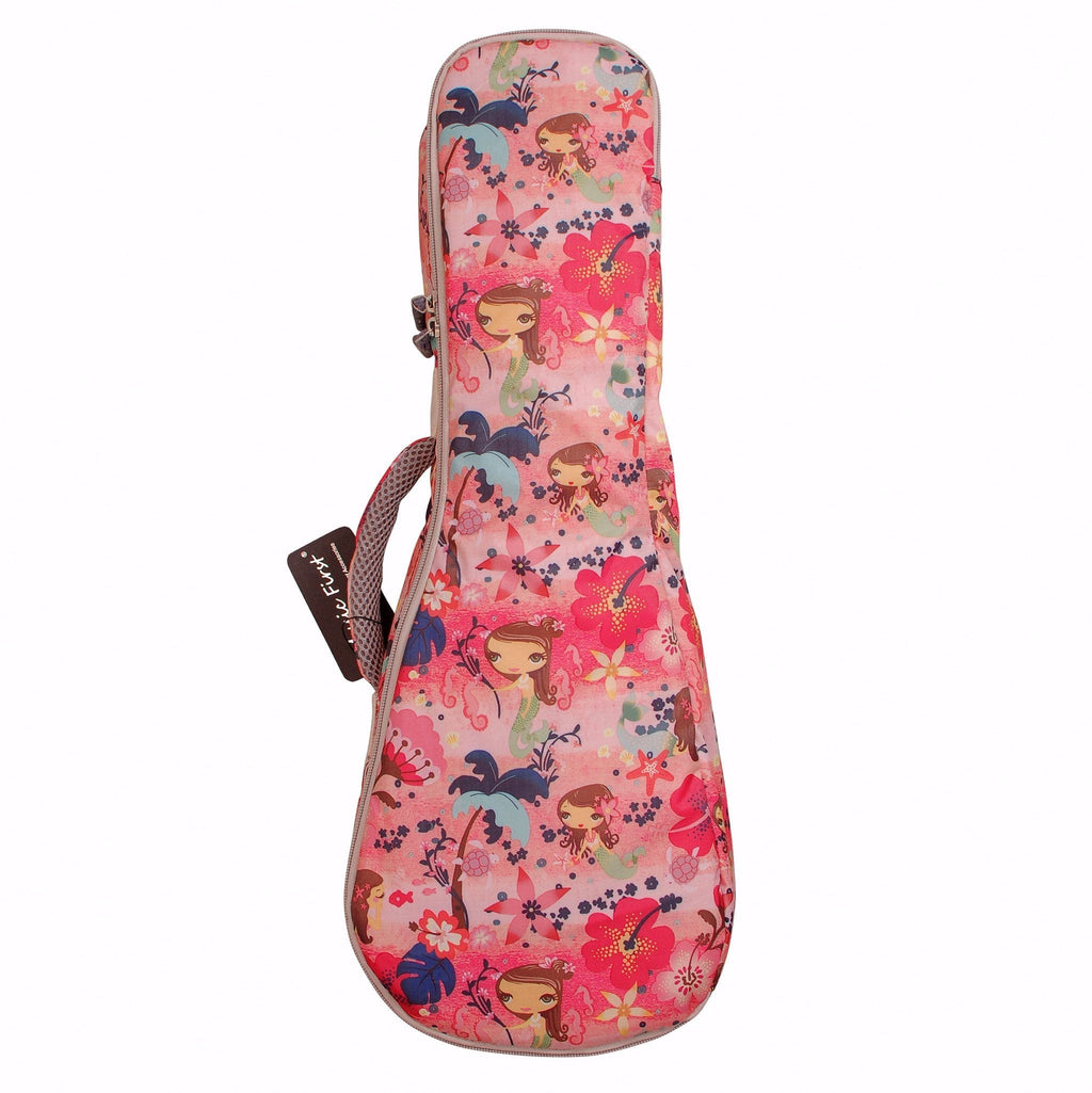 MUSIC FIRST Pink “Little Mermaid”, Ukulele Bag Ukulele Case Ukulele Cover, New Arrial, Original Design, Best Gift! (23/24 inch Concert, Pink) 23 / 24 inch Concert