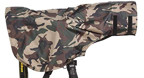 [AUSTRALIA] - ROLANPRO Rain Cover Raincoat for Telephoto Lens Rain Cover/Lens Raincoat Army Green Camo Guns Clothing S 