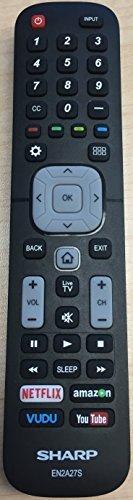 New EN2A27S Remote fits for Sharp Smart TV Models Sharp LC40N5000U LC-50N5000U