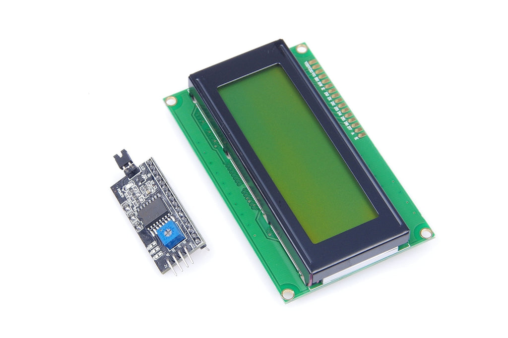 KNACRO IIC/I2C/TWI 2004 Serial Yellow Green Backlight LCD Module for UNO R3 MEGA2560 20 X 4, 2004