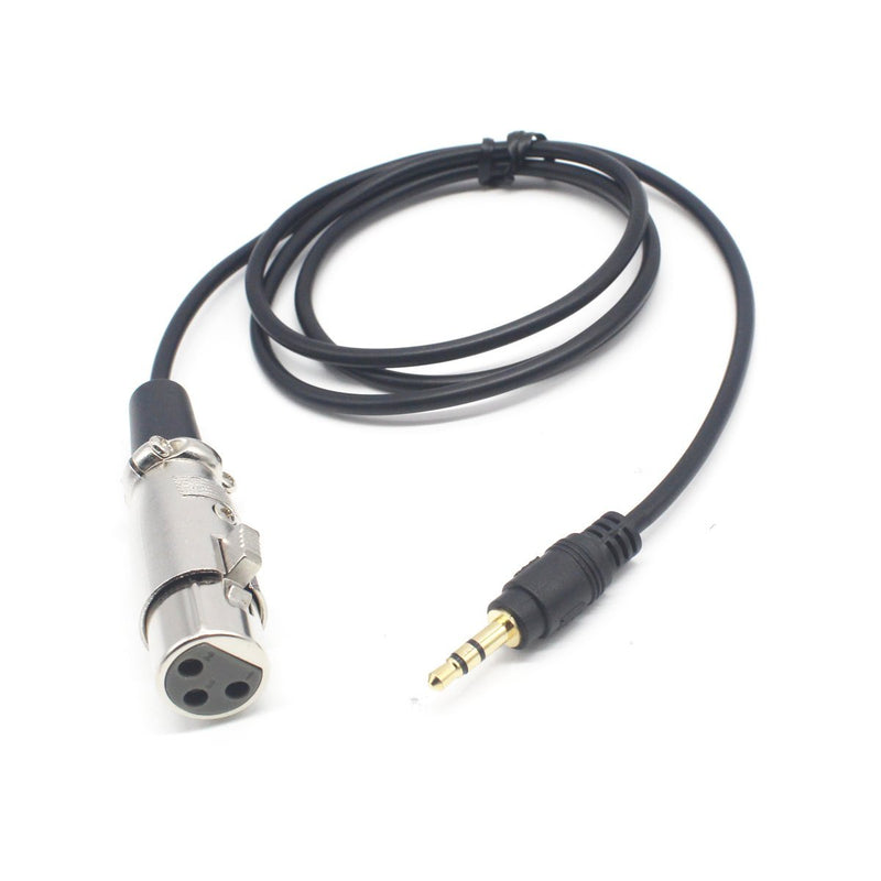 [AUSTRALIA] - 3.5mm to XLR Adapter - Riipoo 1 Meter 1/8" TRS 3.5mm Stereo Jack Male to XLR Female Audio Adapter Speaker Microphone Cable Cord 