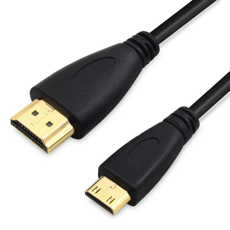 HDMI Adapter Cable, CNYMANY 5ft / 1.5m Mini-HDMI Male to HMDI Male 1080p High Speed HDTV Cord for Tablet TV Displayer Digital Camera Camcorder Projector