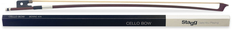 Stagg Cello Bow with Horsehair-4/4 Size (BOVNC 4/4)
