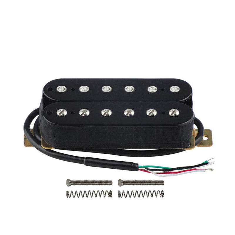 FLEOR Electric Guitar Pickup Double Coil Humbucker Pickups 52mm Ceramic Bridge Pickup - Black