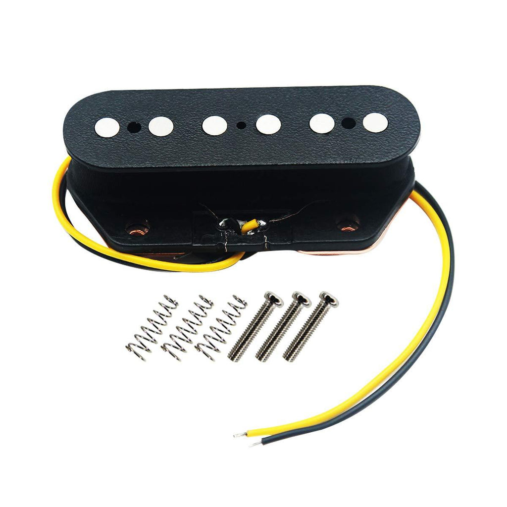 FLEOR Tele Pickups Alnico 5 Black Tele Bridge Pickup Fit Fender Telecaster Bridge Pickup Part