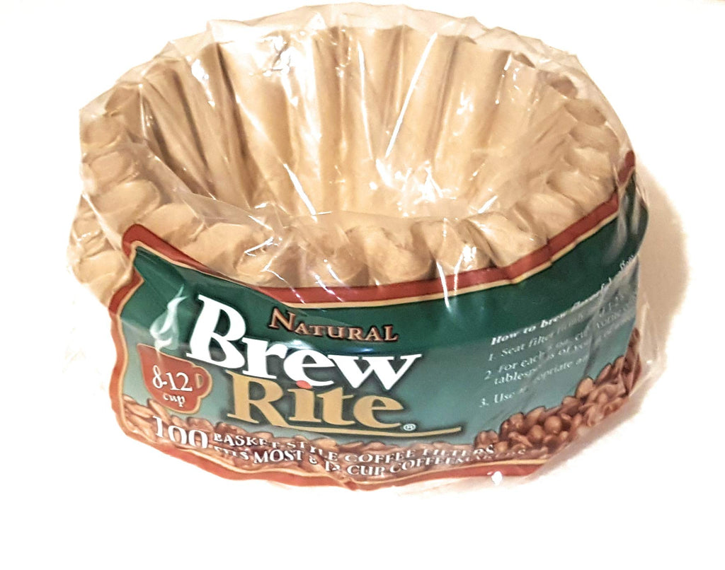 Brew Rite Natural Basket Style Coffee Filters 100 filters