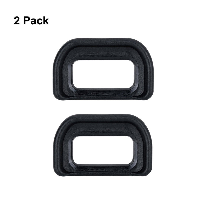 LXH (2 Pack) Replaces Sony FDA-EP17 Eyepiece / Eyecup / Eye cup / Viewfinder For Sony Alpha a6500 Camera Black