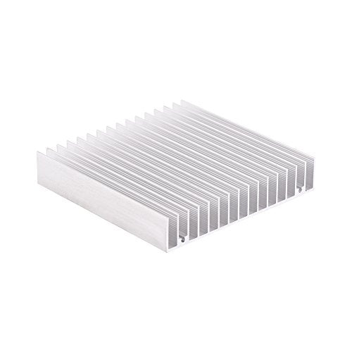 Aluminum Heat Sink Heatsink Module Cooler Fin for High Power Transistor Semiconductor Devices with 16 pcs fins 3.93"(L) x 3.93"(W) x 0.7"(H) /100mm(L) x 100mm(W) x 18mm(H)