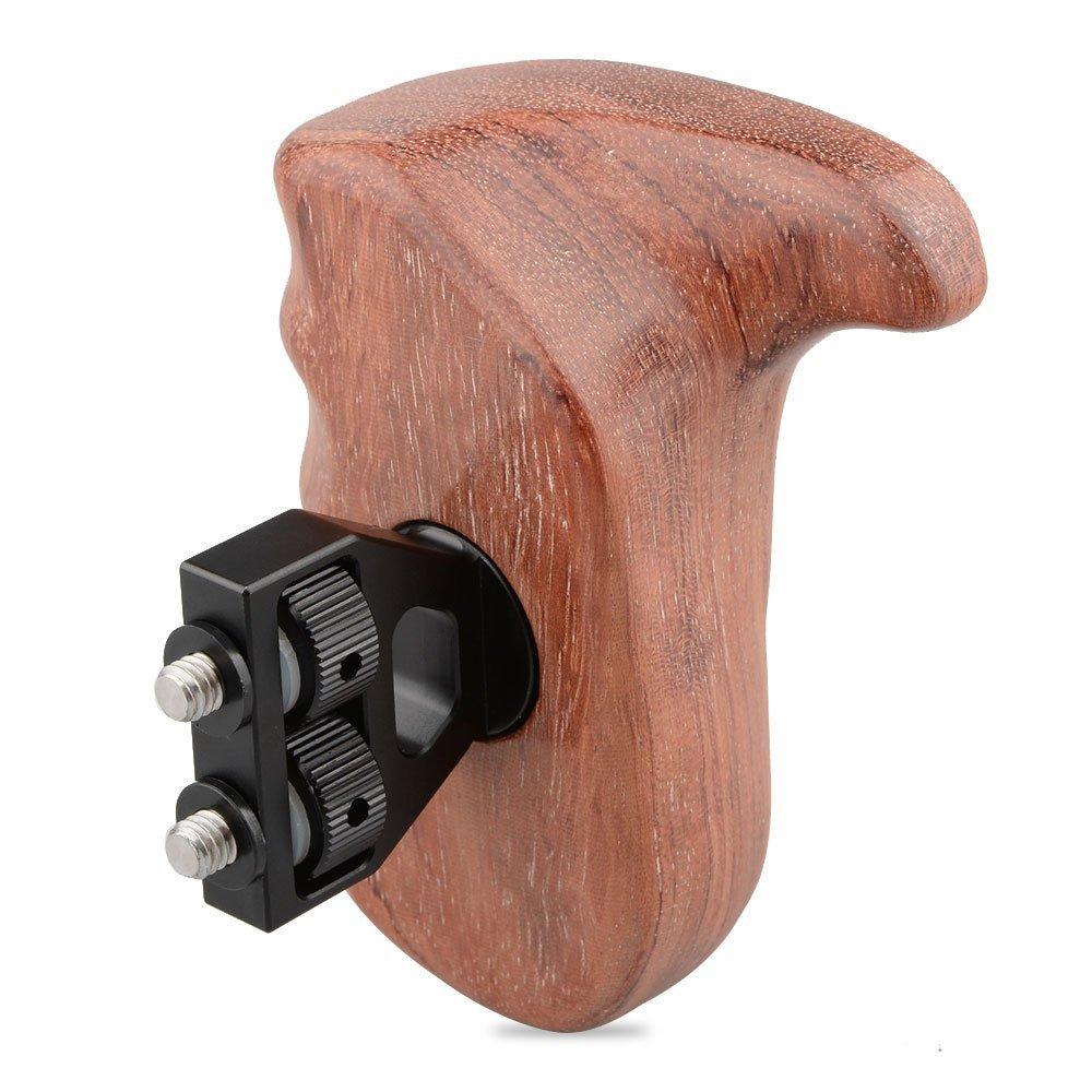 CAMVATE Wooden Handgrip for DSLR Camera Cage(Bubinga,Right Hand) Large