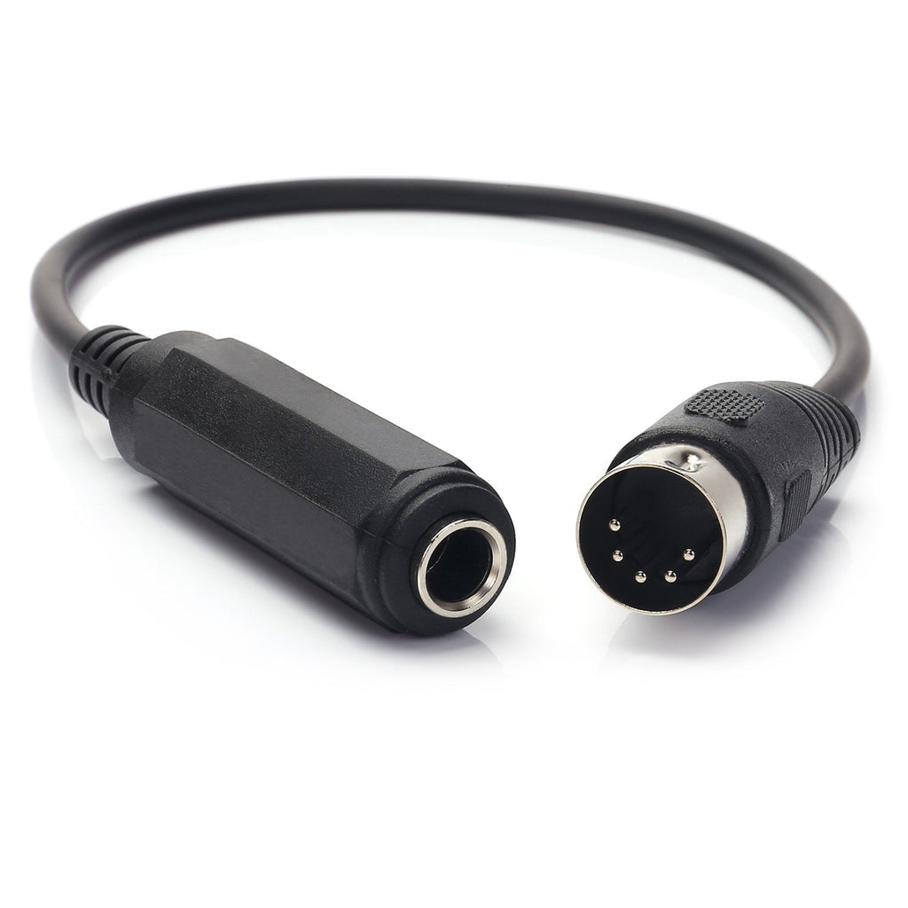 [AUSTRALIA] - MOBOREST 6.35mm(1/4inch) TRS to 5-Pin DIN MIDI Cable Adapter Connect an Speaker, Amplifier, Mixer to MIDI Keyboard, Synthesizer, Guitar and Other European Type Stereo Equipment with Din 5 Connector. 