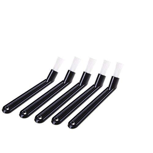 Coffee Machine Cleaning Brush Plastic Handle with Nylon Bristles Brush Espresso Brush Coffee Cleaning Tool - Set of 5